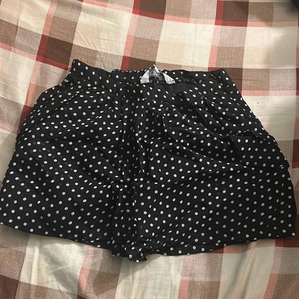 woman’s polkadot shorts in a size medium